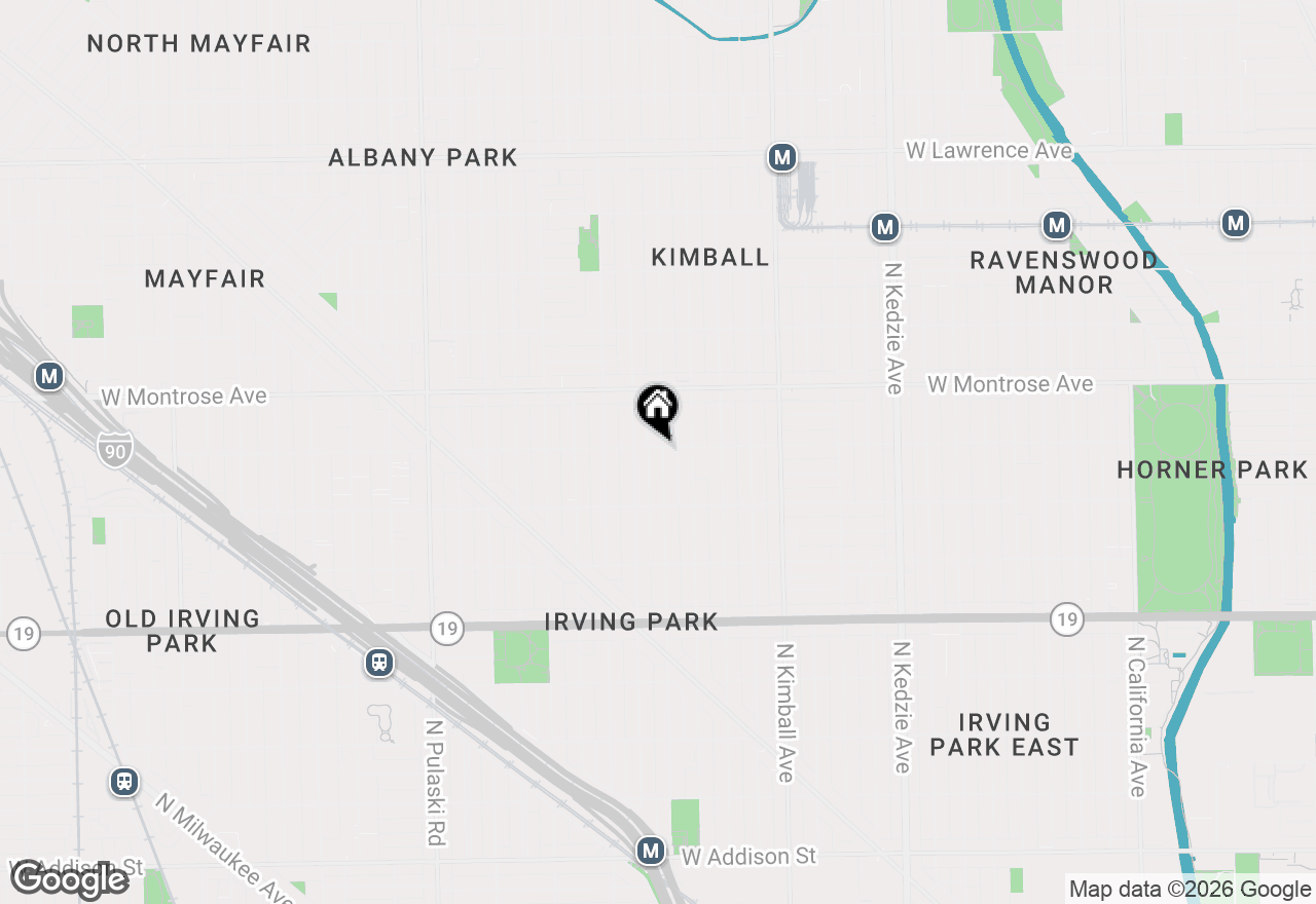 Map of 3603 W Cullom Avenue #2W, Chicago, IL 60618