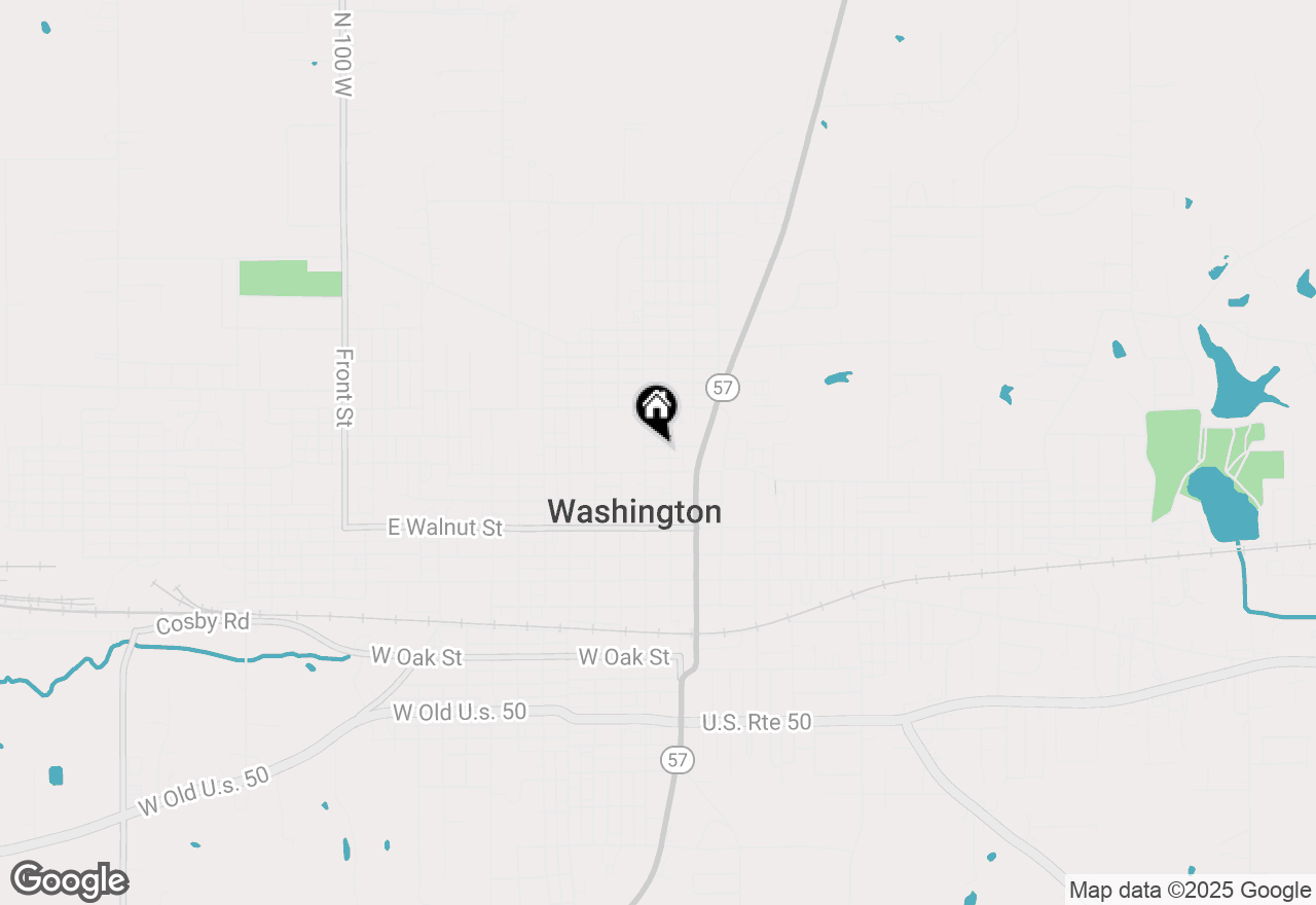 Map of 307 E William Street, Washington, IN 47501