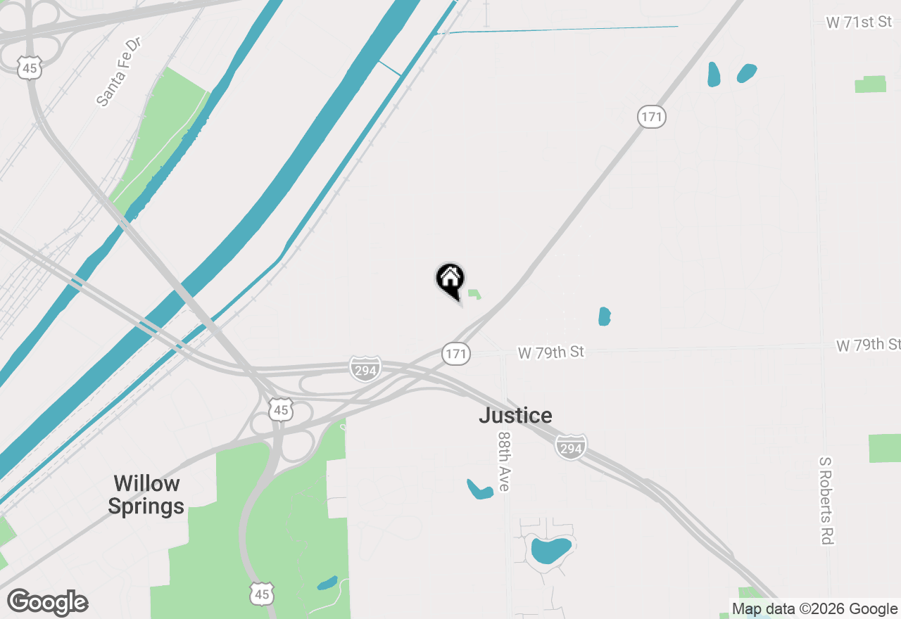 Map of 8832 Amelia Court #1-D, Justice, IL 60458