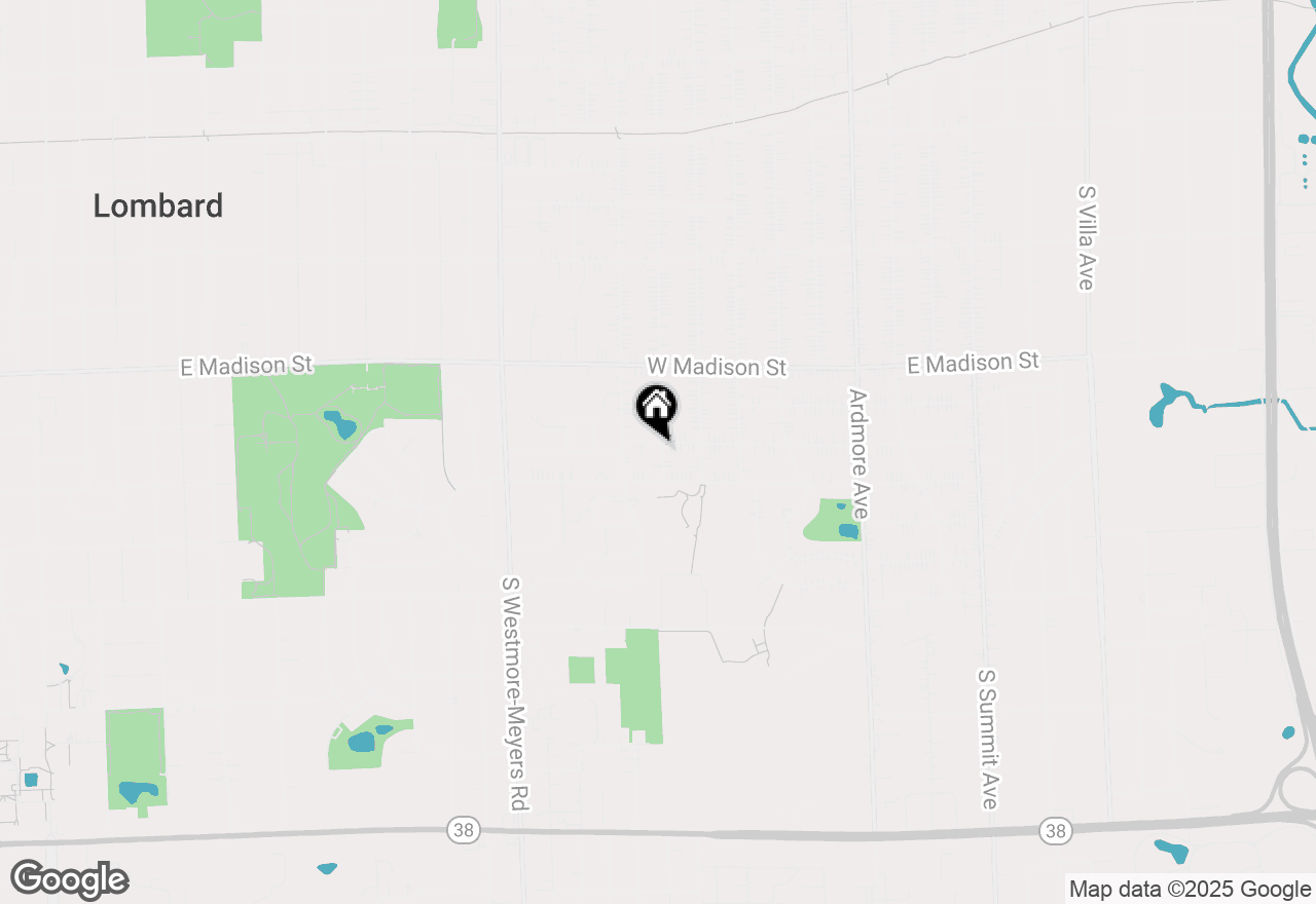 Map of 317 W Adams Street, Villa Park, IL 60181