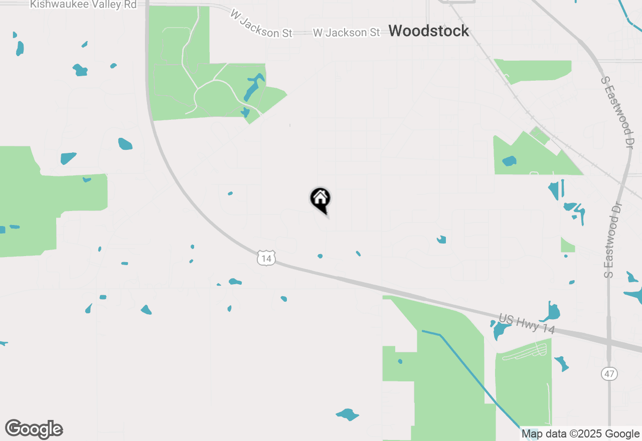Map of 1231 Hickory Lane, Woodstock, IL 60098