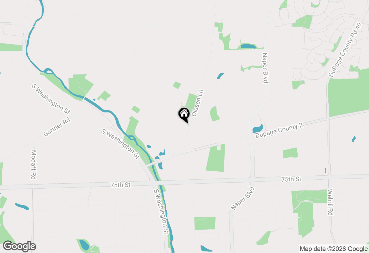 Map of 8S040 Olesen Drive, Naperville, IL 60540