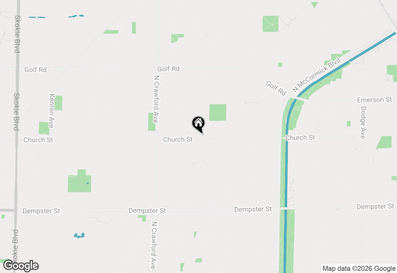 Map of 9200 Ridgeway Avenue, Evanston, IL 60203