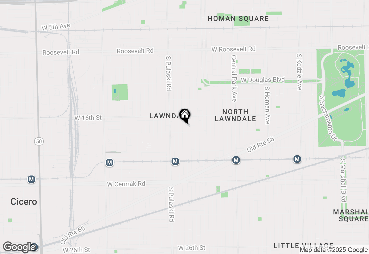 Map of 1640 S Springfield Avenue, Chicago, IL 60623