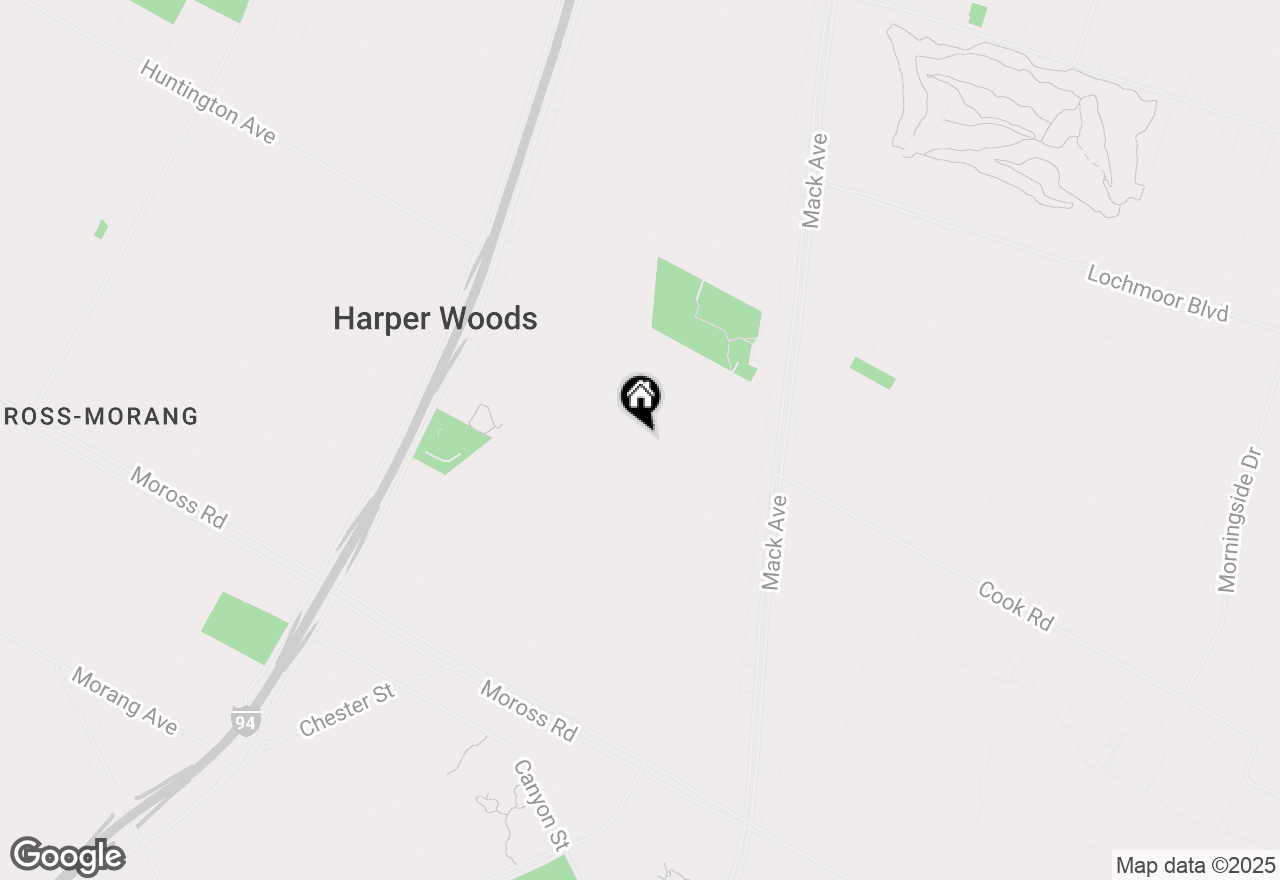 Map of 2010 Stanhope Street, Grosse Pointe Woods, MI 48236