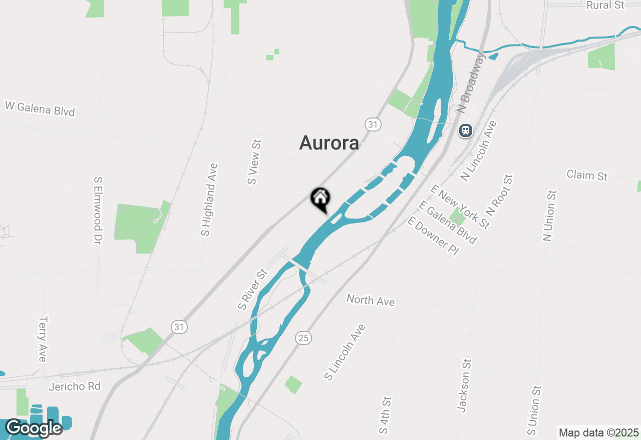 Map of 160 S River Street #112, Aurora, IL 60506