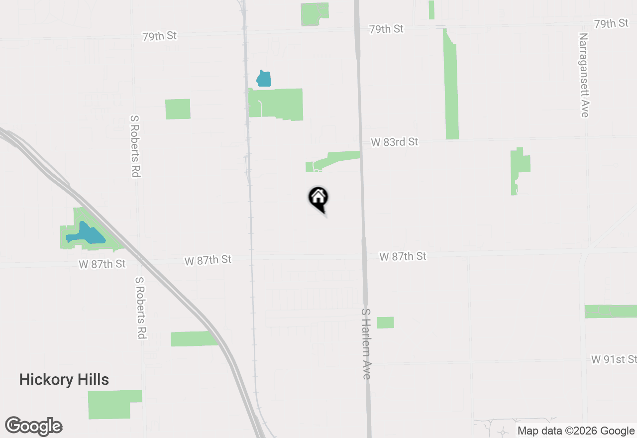 Map of 7329 W 85th Place #2A, Bridgeview, IL 60455