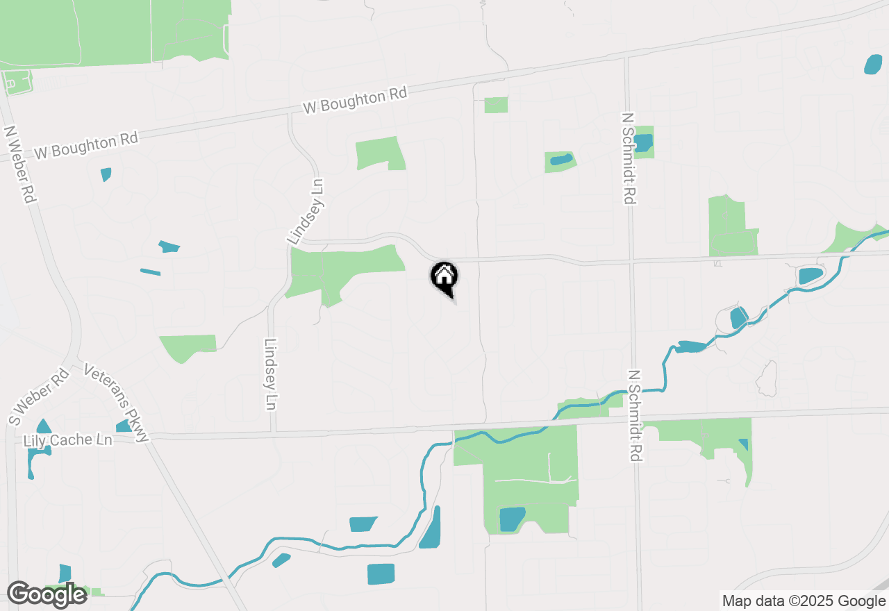 Map of 136 Larchmont Way, Bolingbrook, IL 60440