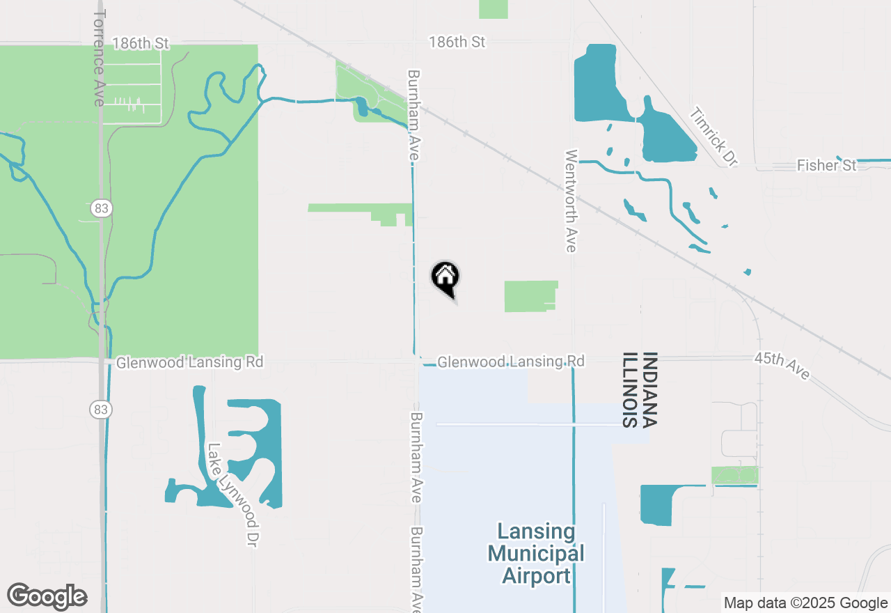 Map of 3304 193rd Street, Lansing, IL 60438