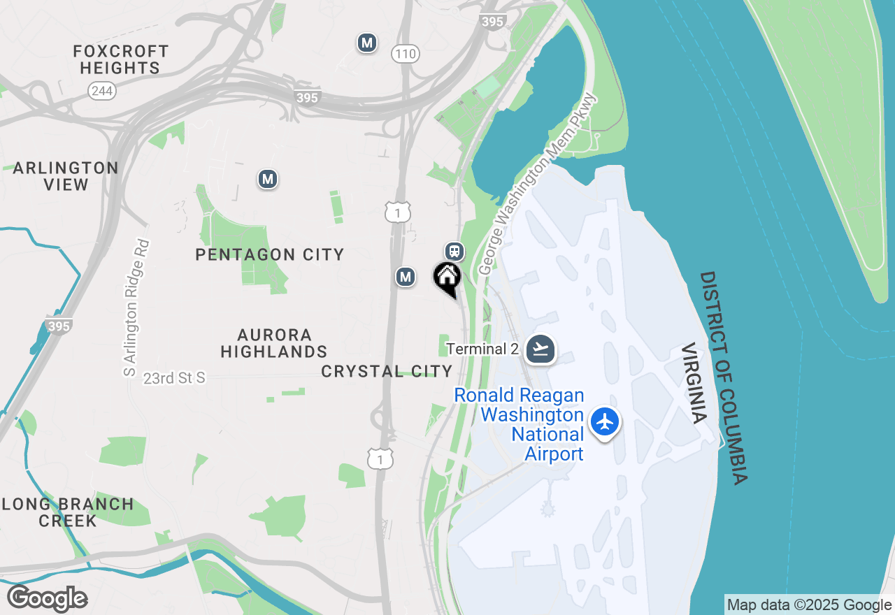 Map of 1805 Crystal Drive #318S, Arlington, VA 22202