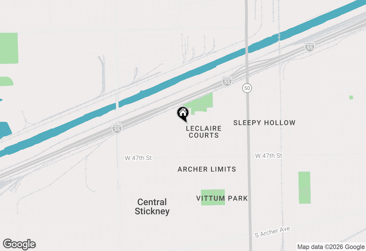 Map of 8422 W 45th Street, Lyons, IL 60534