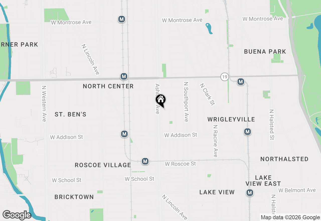 Map of 3747 N Ashland Avenue #2S, Chicago, IL 60613