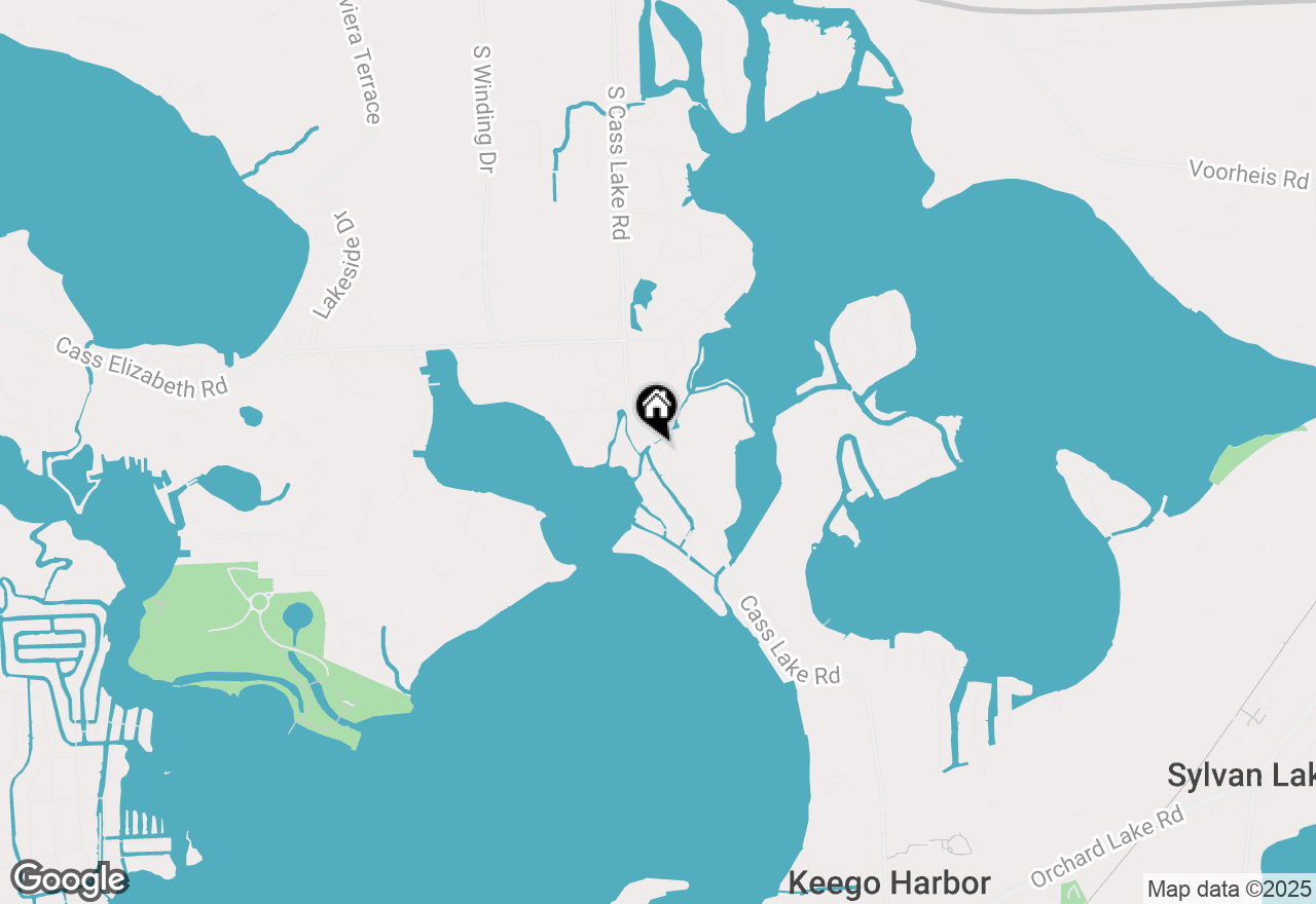 Map of 1427 S Cass Lake Road, Waterford, MI 48328