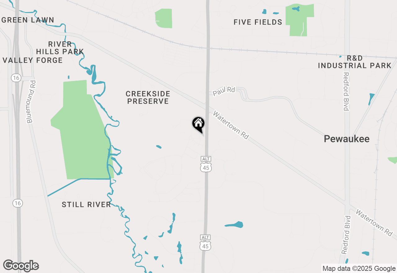 Map of W240N2500 E Parkway Meadow Cir #8, Pewaukee, WI 53072