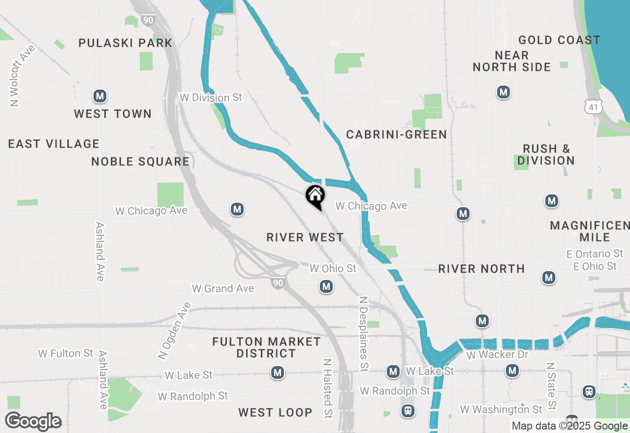 Map of 824 W Superior Street #207, Chicago, IL 60642