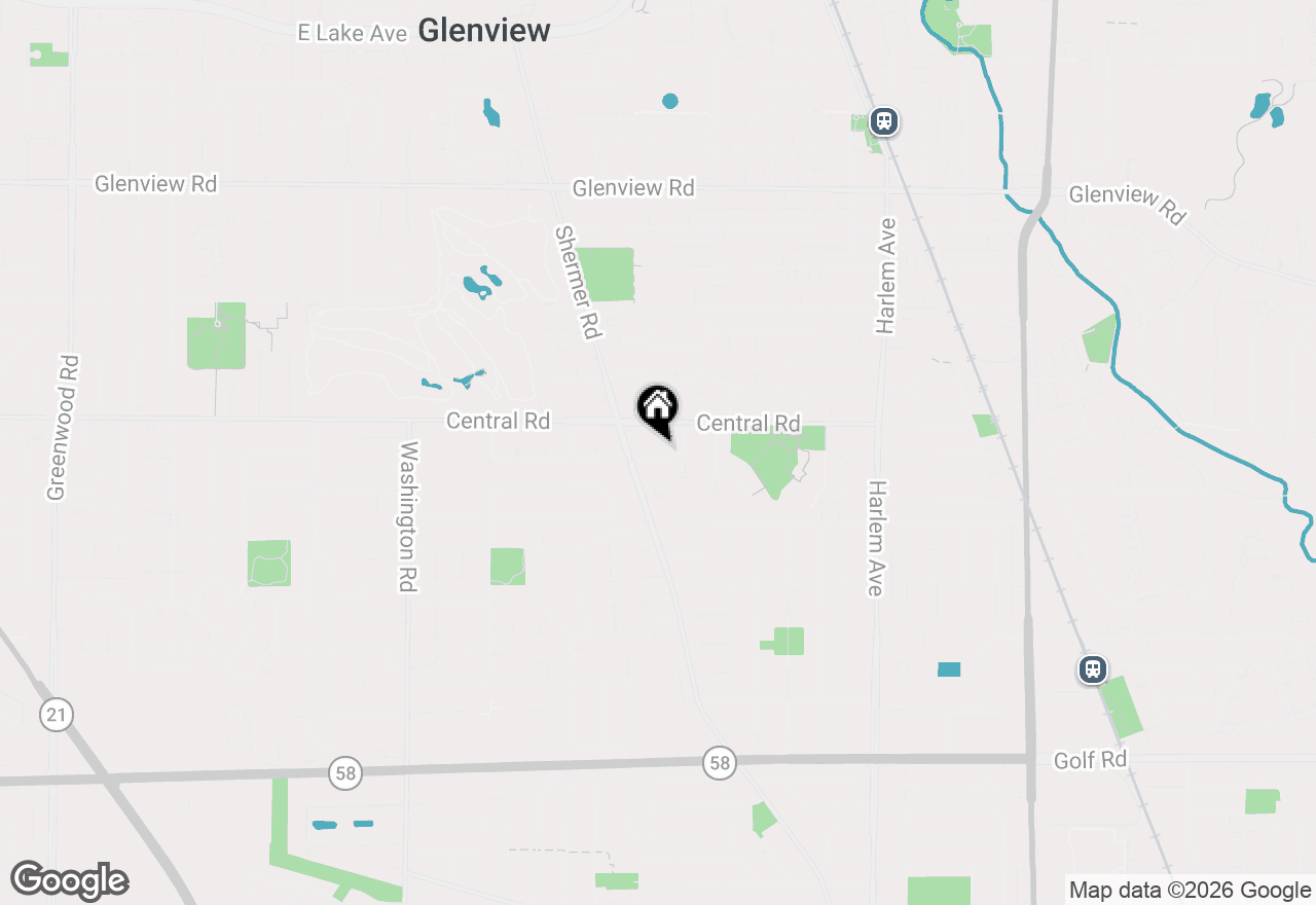Map of (Address confidential), Glenview, Illinois 60025