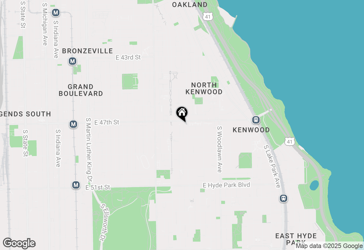 Map of 4715 S Ingleside Avenue #2, Chicago, IL 60615