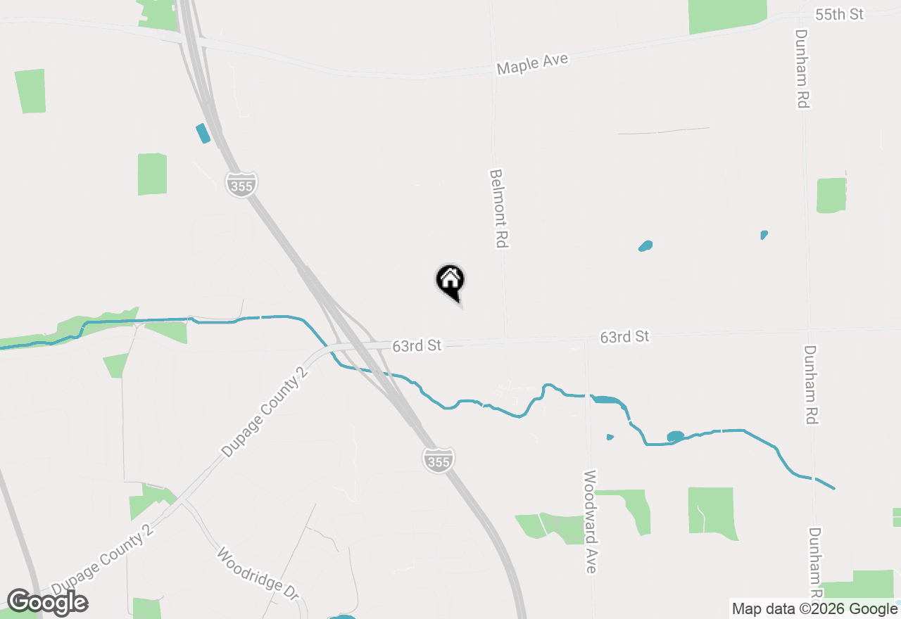 Map of 6213 Leonard Avenue, Downers Grove, IL 60516