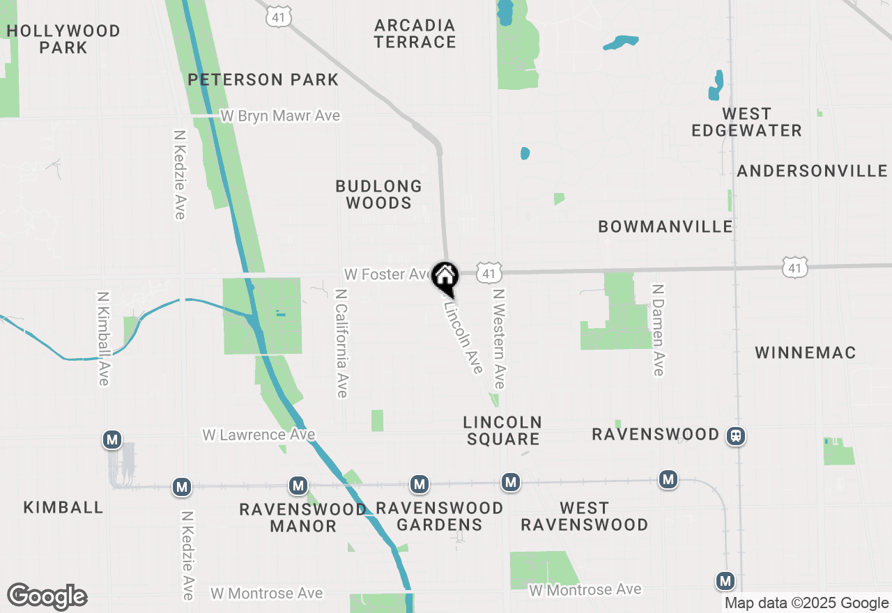 Map of 5108 N Lincoln Avenue #1, Chicago, IL 60625