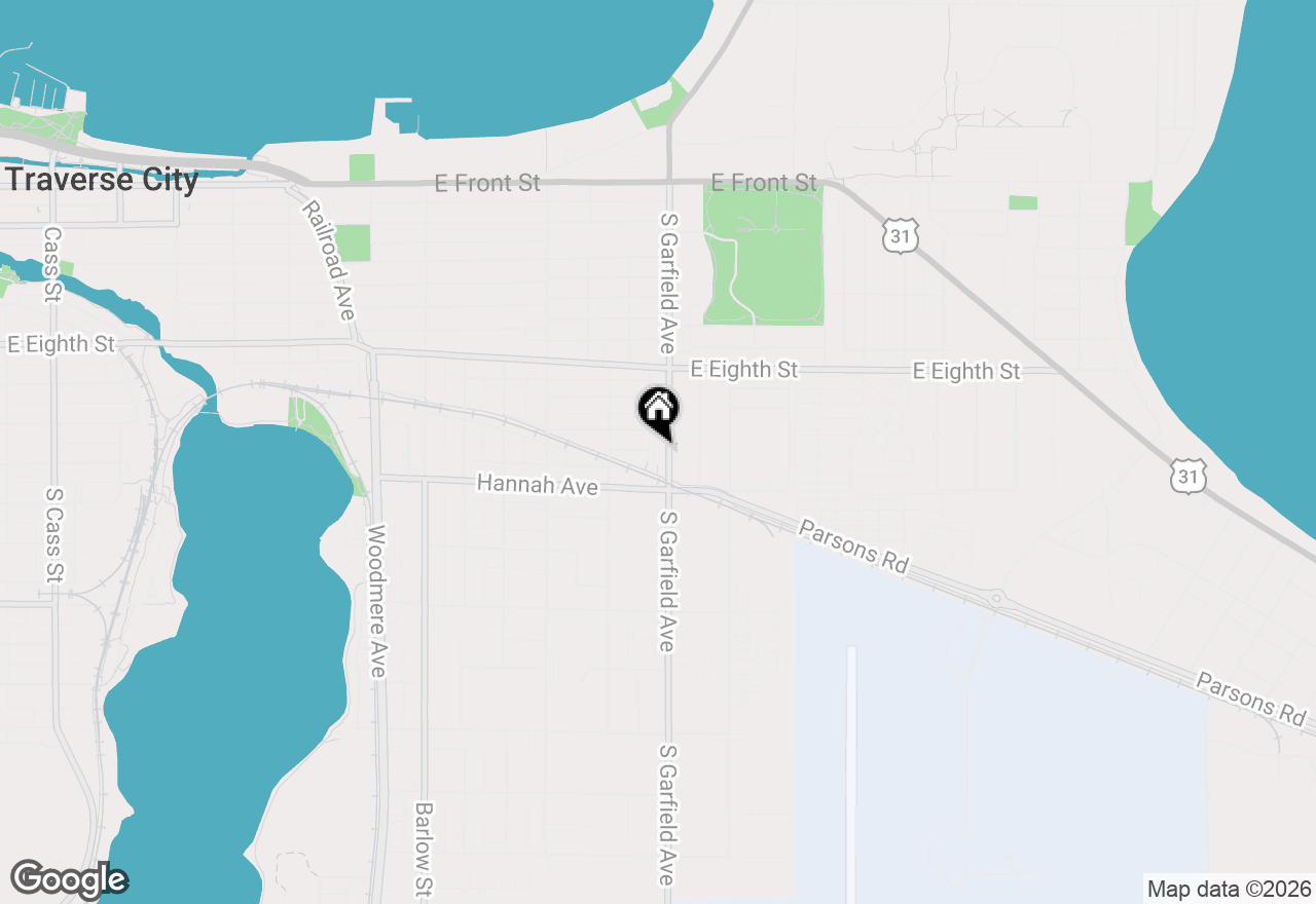 Map of 630 Garfield Avenue, Traverse City, MI 49684