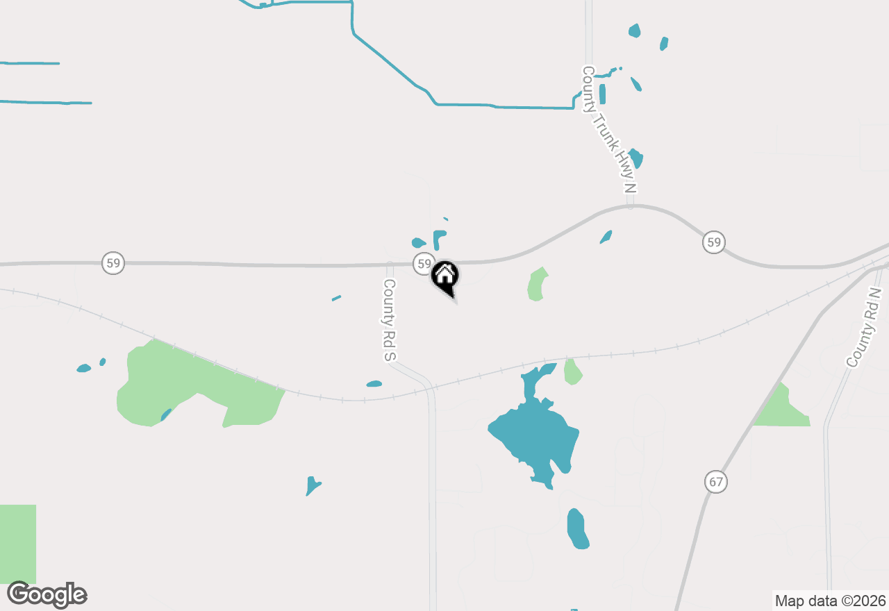 Map of S91W37885 Antique Ln, Eagle, WI 53119