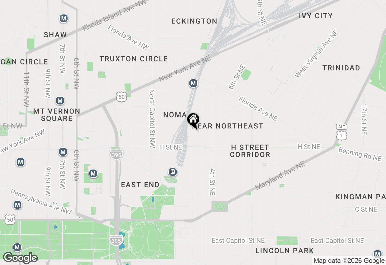 Map of 911 2nd Street Ne #207, Washington, DC 20002