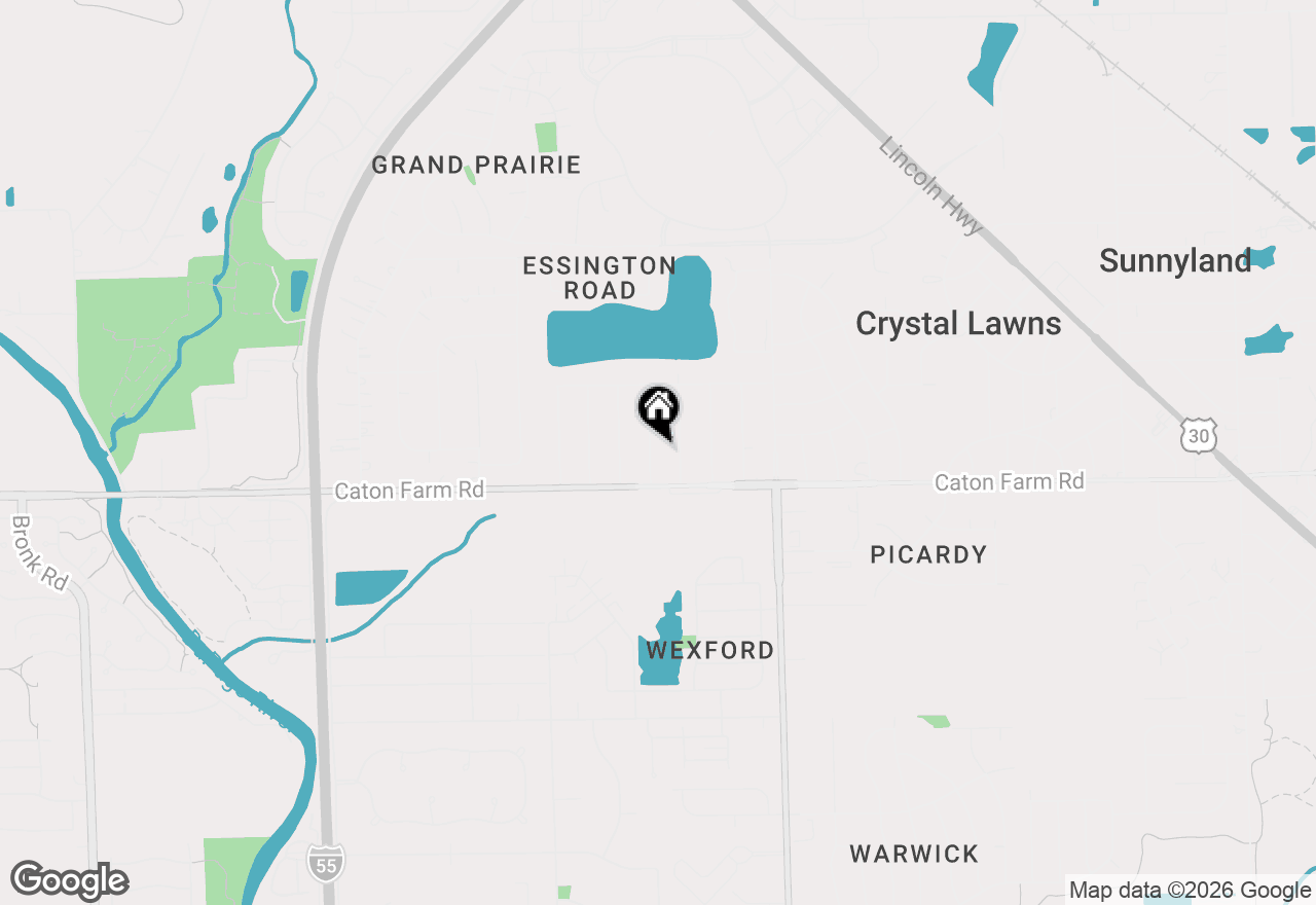 Map of 2408 Meridian Drive, Joliet, IL 60431