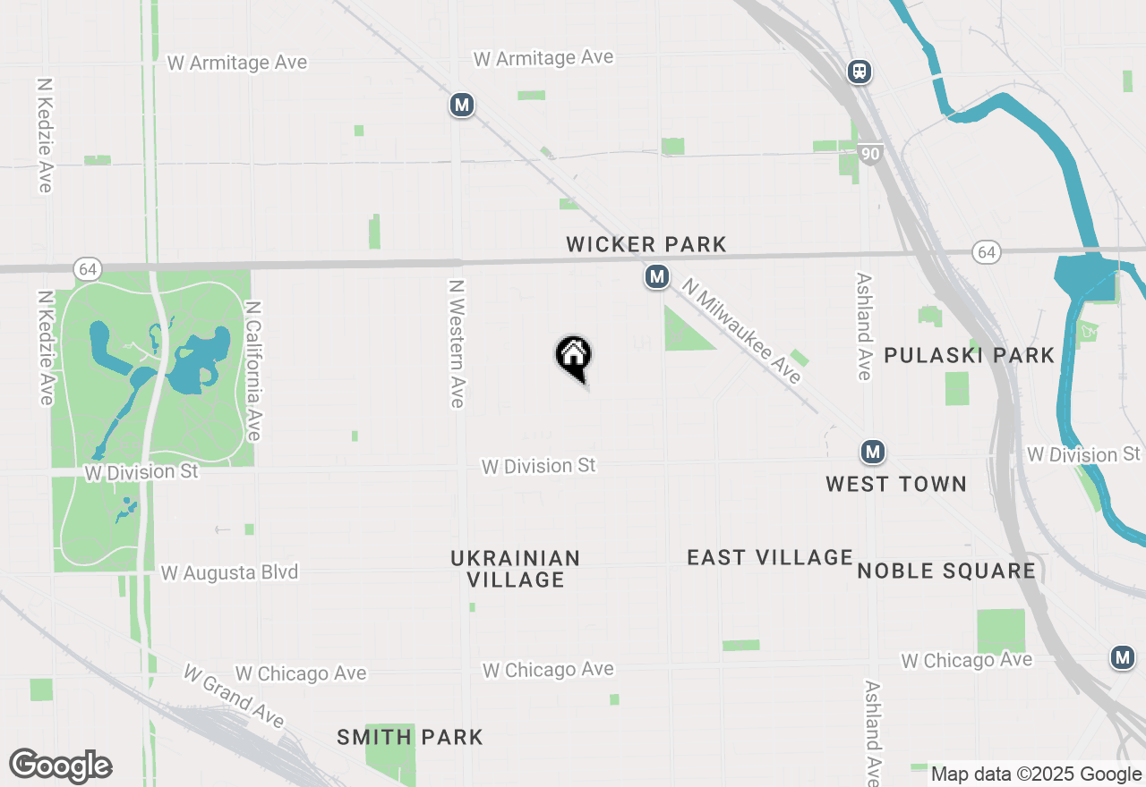 Map of 2147 W Evergreen Avenue #201, Chicago, IL 60622