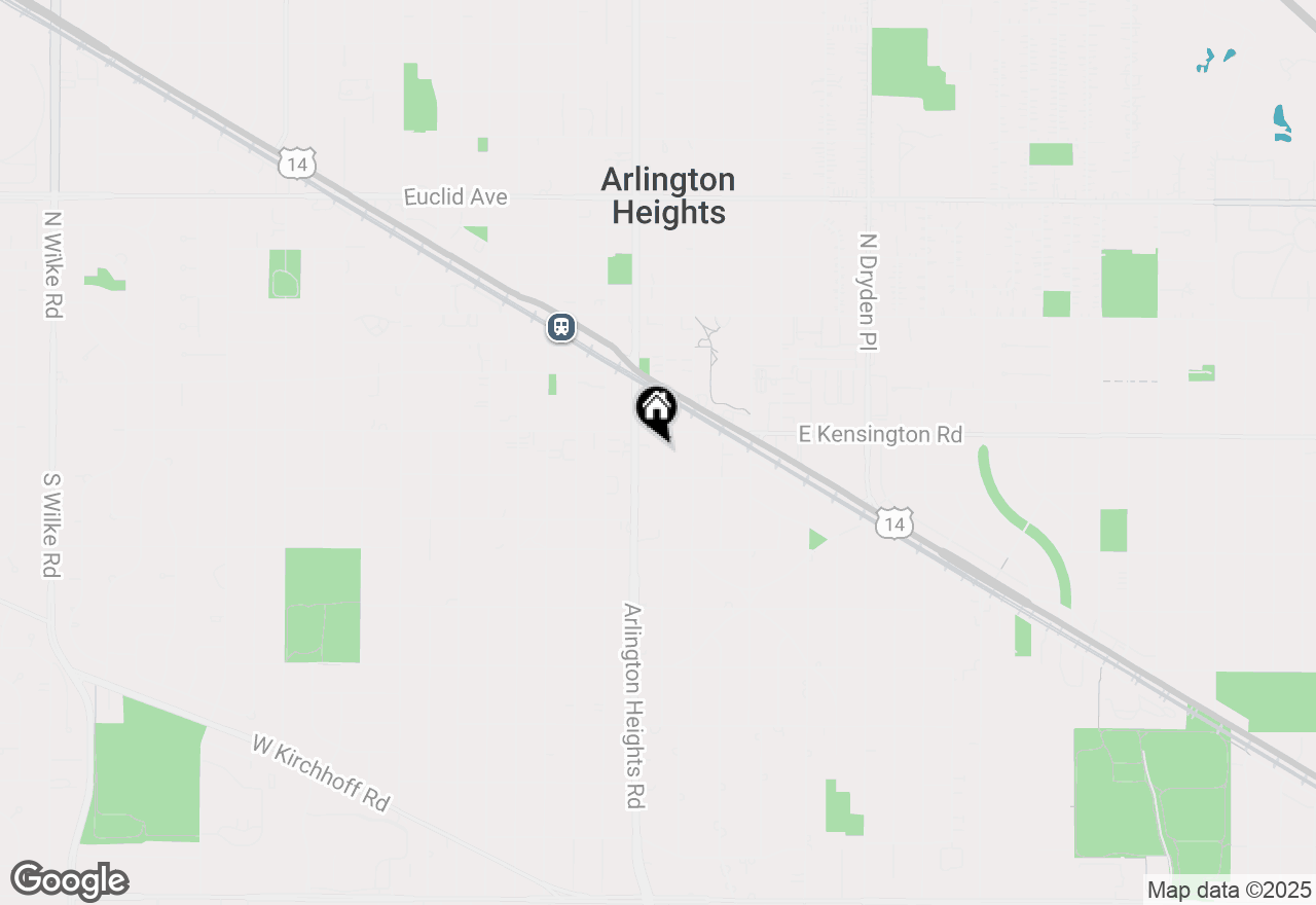 Map of 120 S Pine Avenue, Arlington Heights, IL 60005