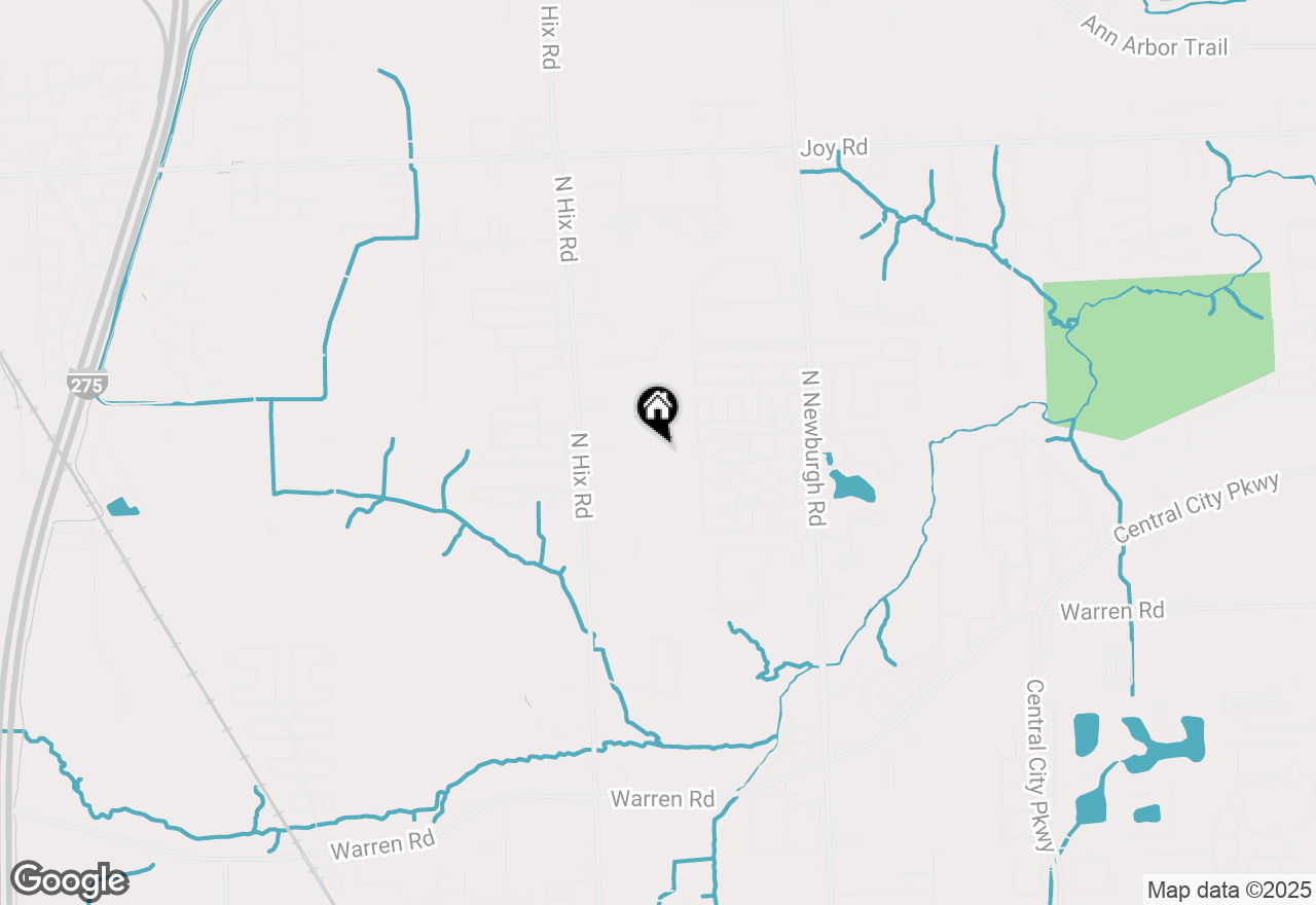 Map of 7716 Maple Drive, Westland, MI 48185