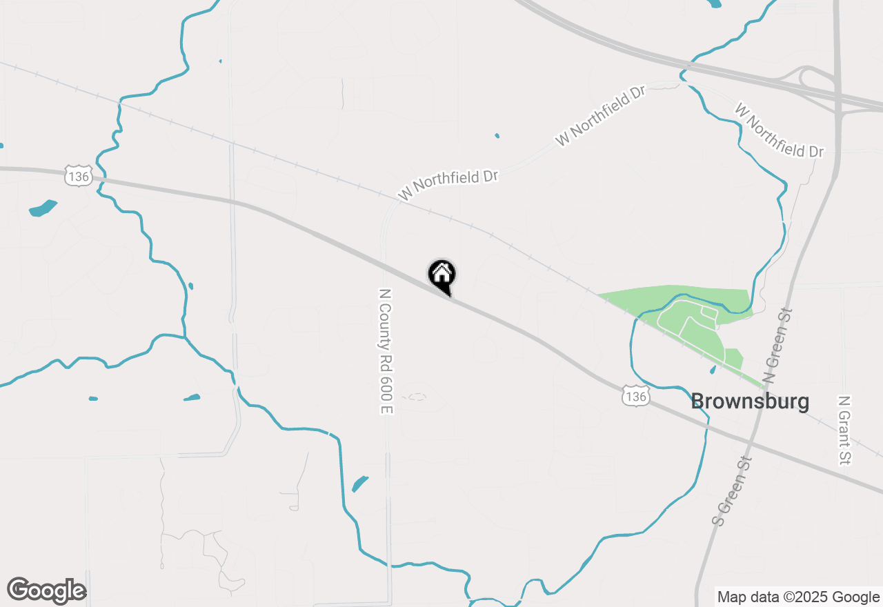 Map of 6185 E Us Highway 136, Brownsburg, IN 46112