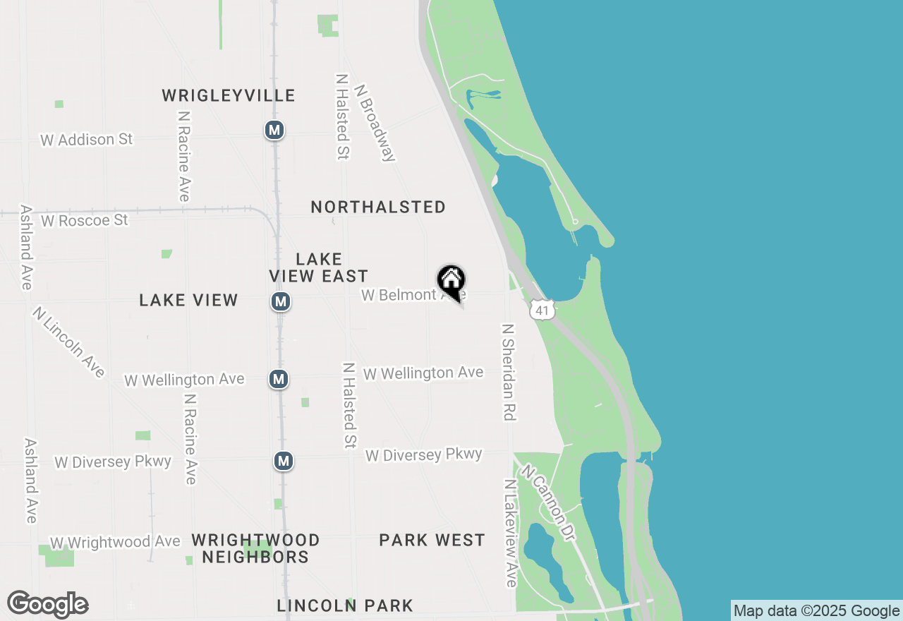 Map of 3161 N Cambridge Avenue #414, Chicago, IL 60657