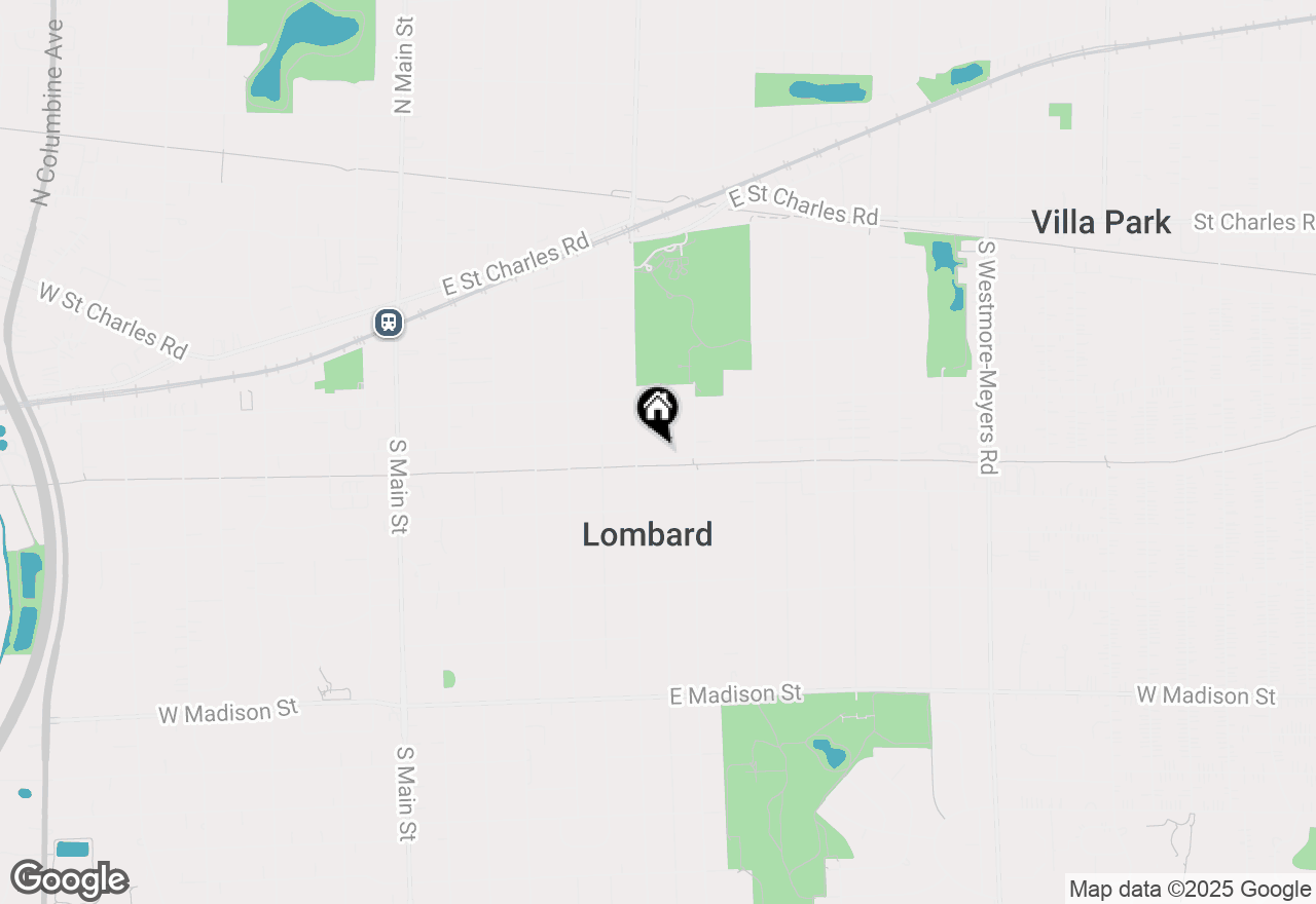 Map of 416 E North Broadway Street, Lombard, IL 60148