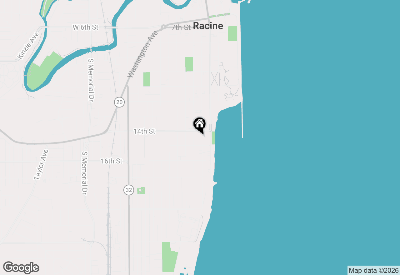 Map of 1420 Wisconsin Ave #1422,1422 1/2, Racine, WI 53403