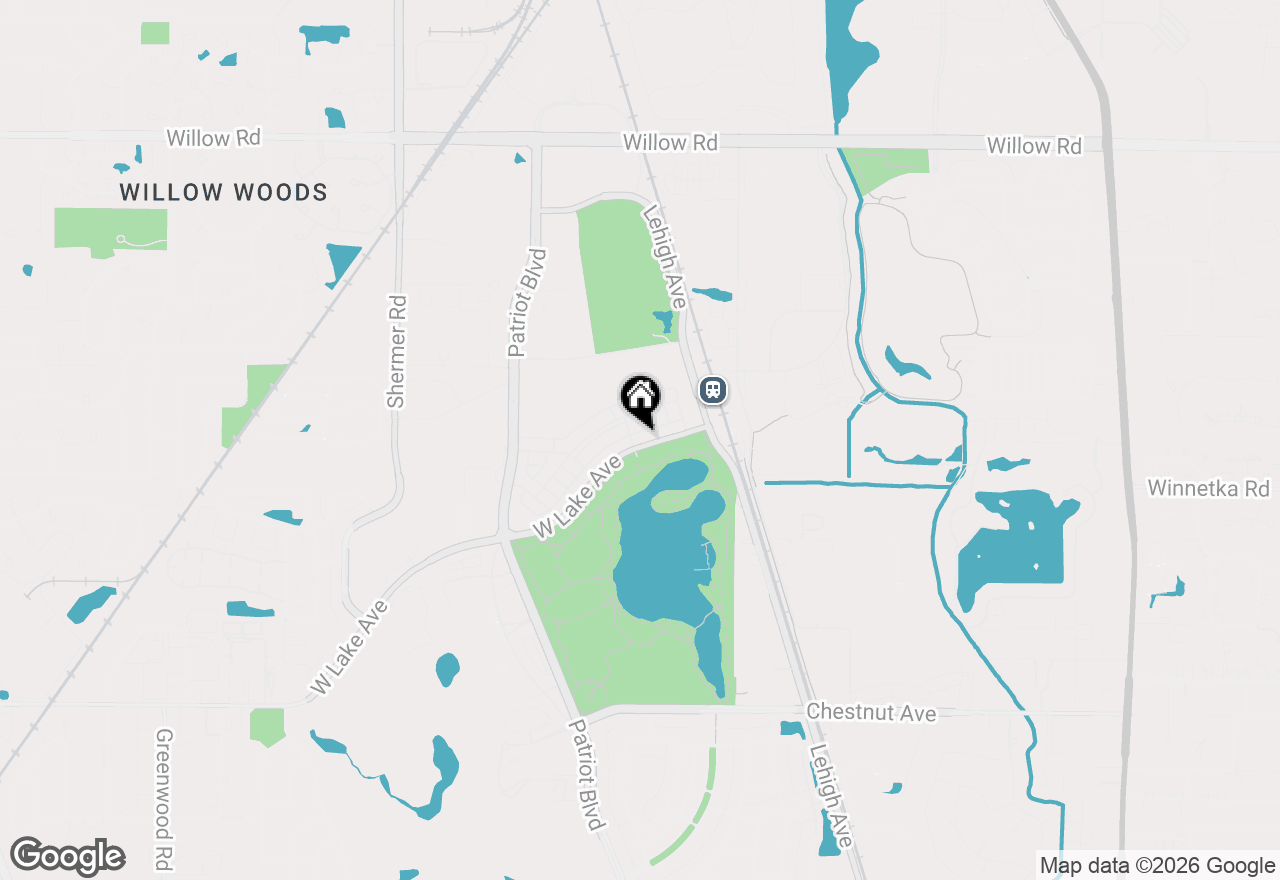 Map of 2474 W Lake Avenue, Glenview, IL 60026
