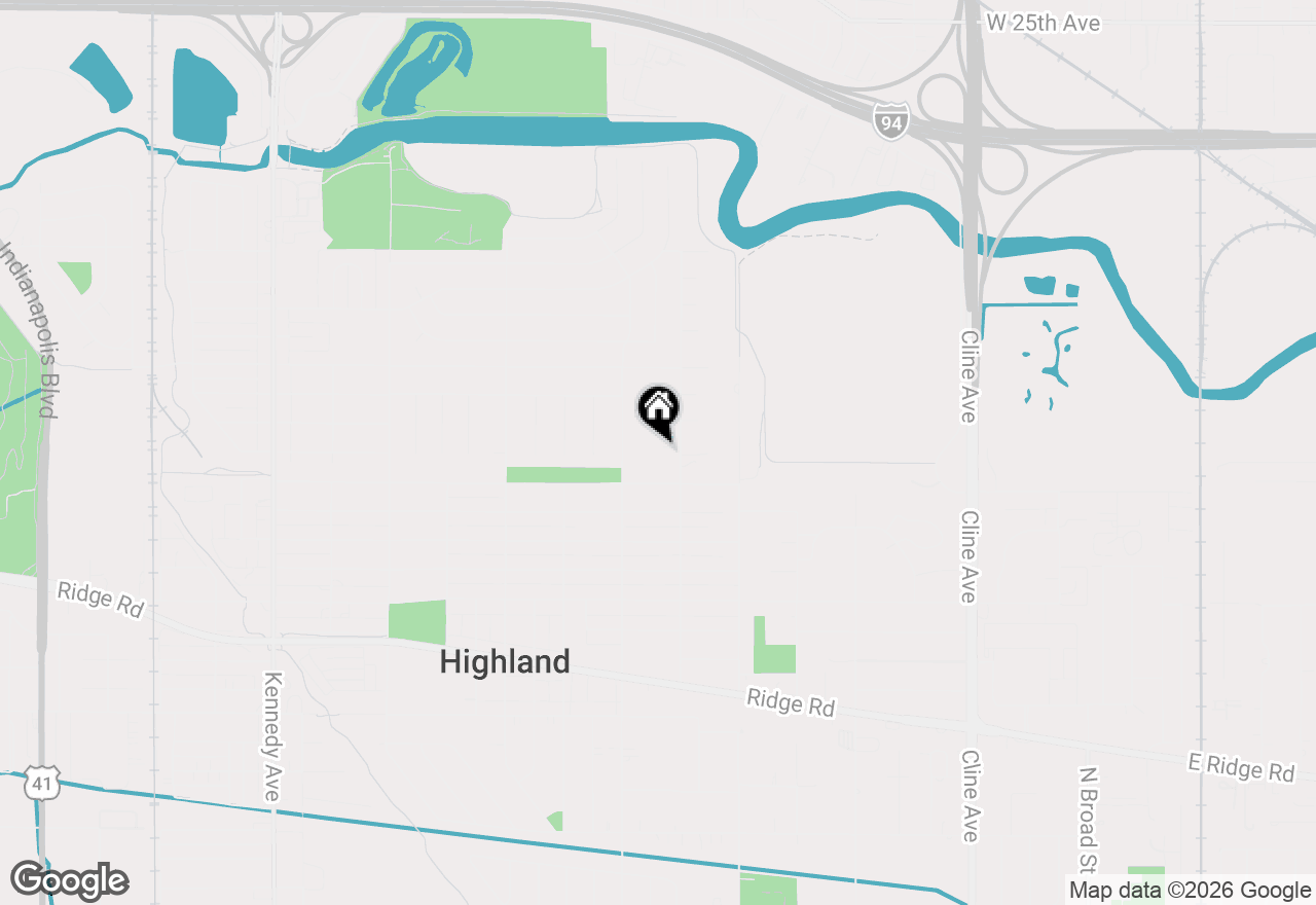 Map of 3430 Norman Place, Highland, IN 46322