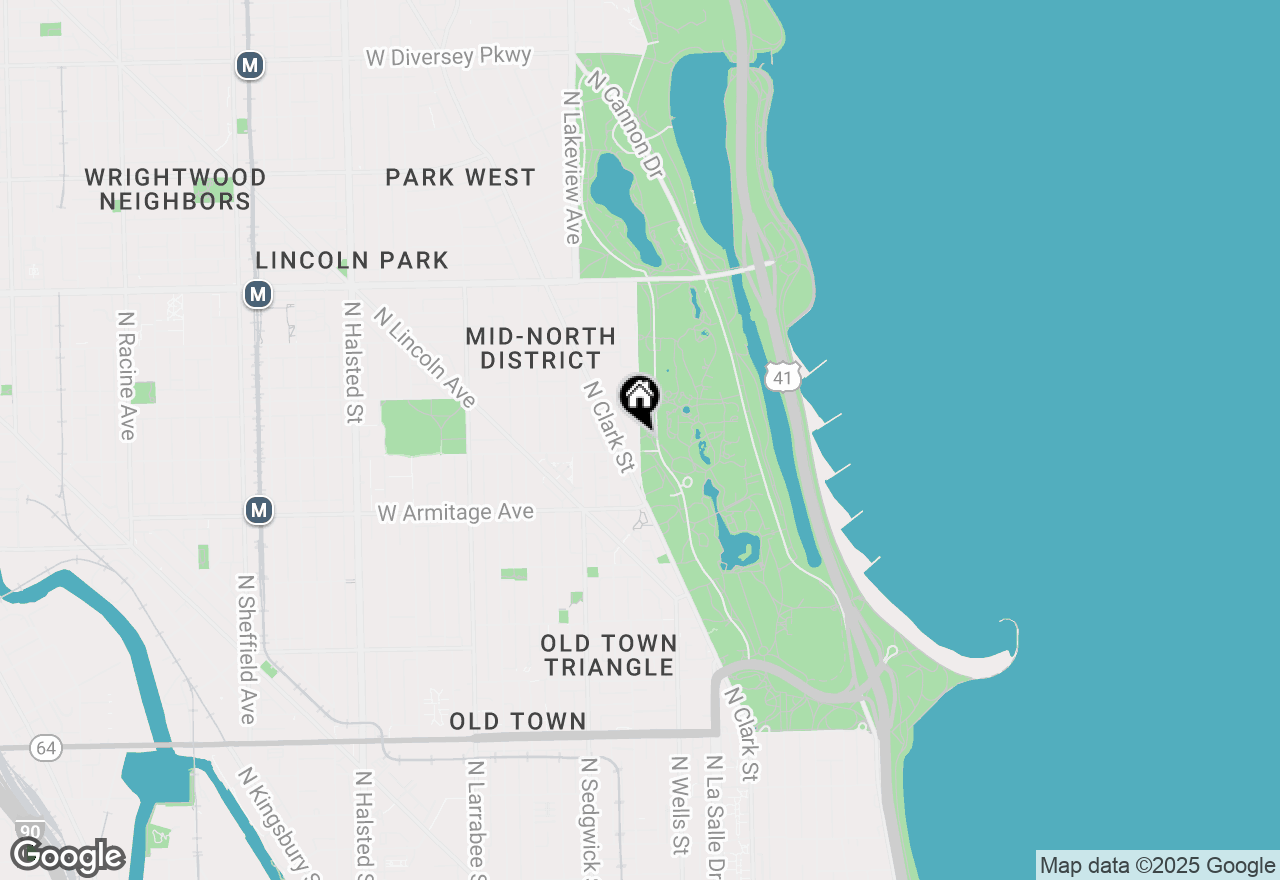 Map of 2120 N Lincoln Park West #8, Chicago, IL 60614