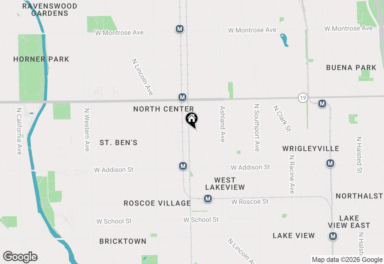Map of 3803 N Ravenswood Avenue #1, Chicago, IL 60613