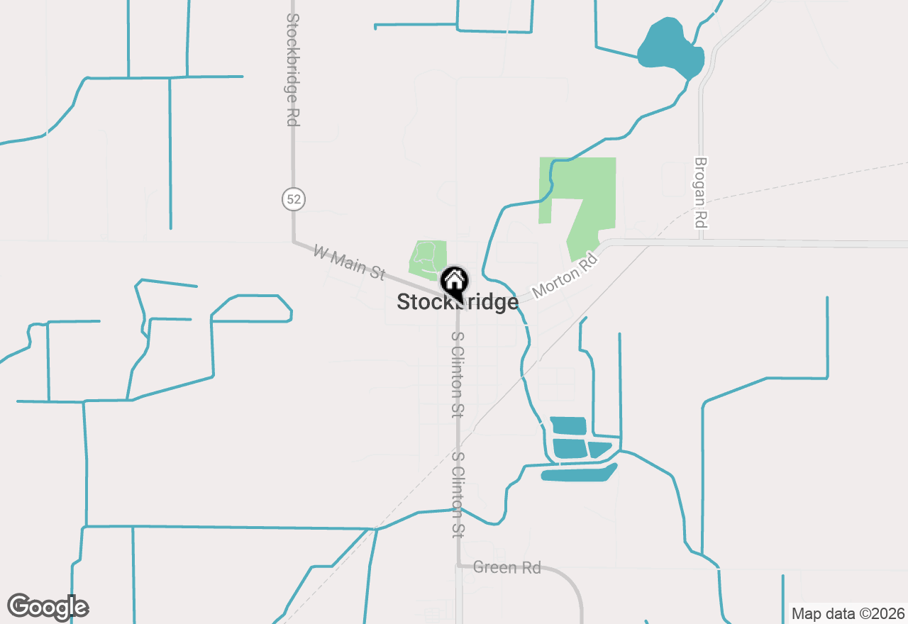 Map of 122 S Clinton Street, Stockbridge, MI 49285