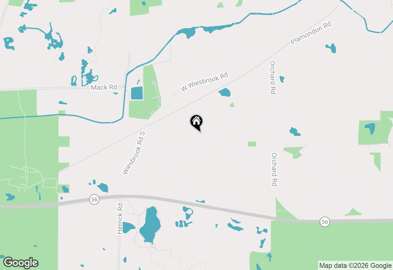 Map of 2S316 Arrowhead Drive, Wheaton, IL 60189