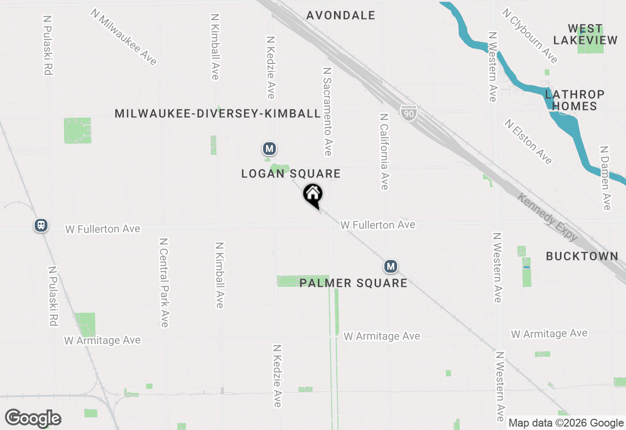 Map of 2432 N Linden Place #305, Chicago, IL 60647