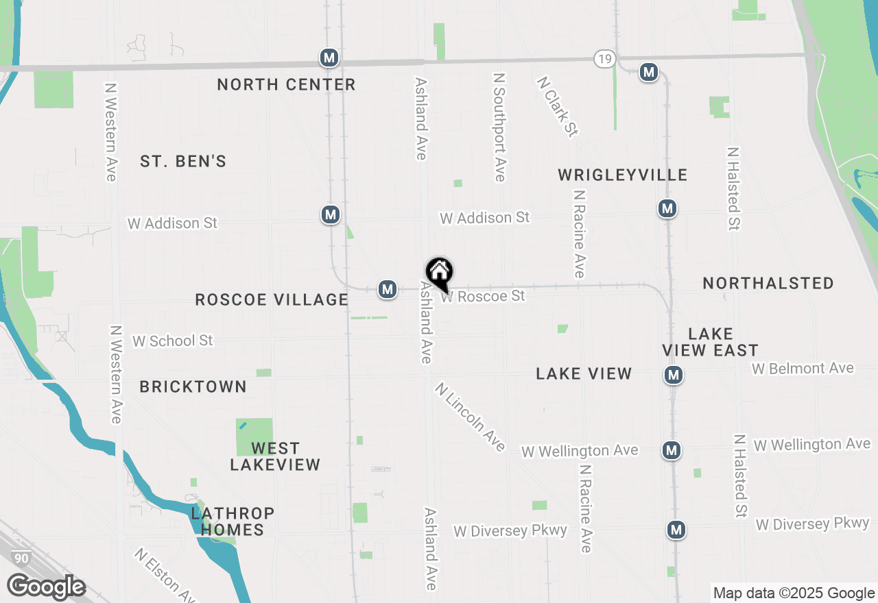 Map of 1541 W Roscoe Street #2, Chicago, IL 60657