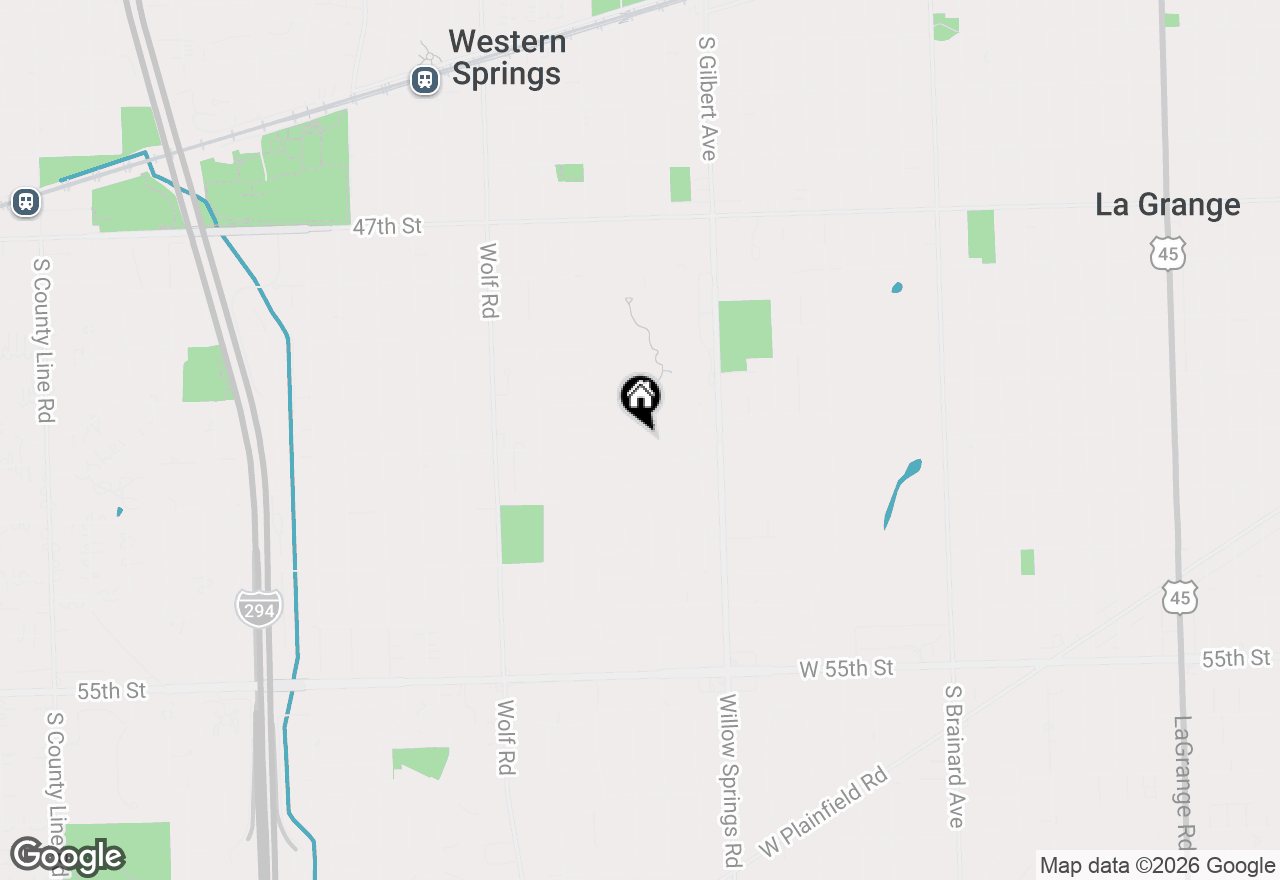 Map of 304 51st Street, Western Springs, IL 60558