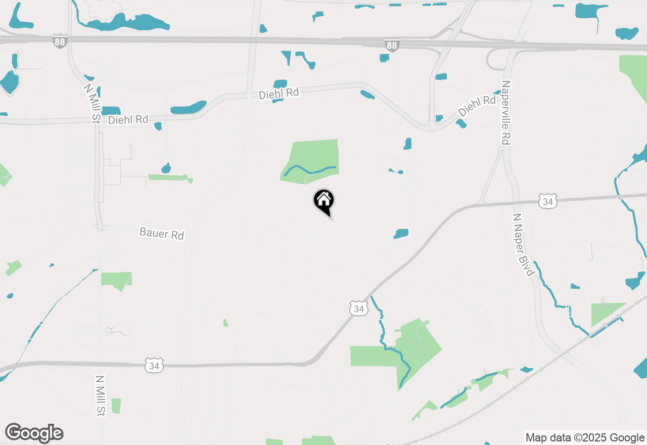 Map of 1528 Shenandoah Lane, Naperville, IL 60563