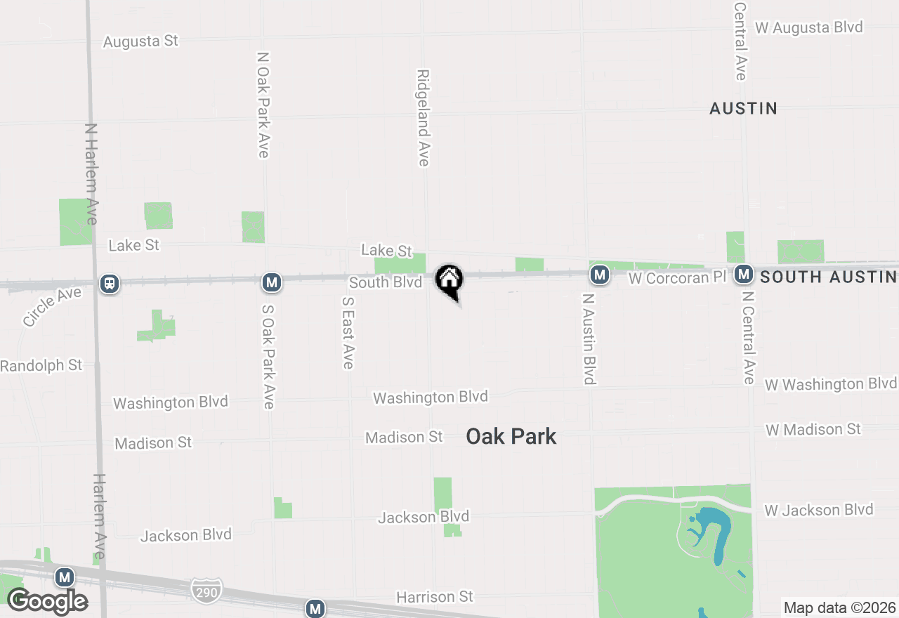 Map of 135 S Cuyler Avenue, Oak Park, IL 60302