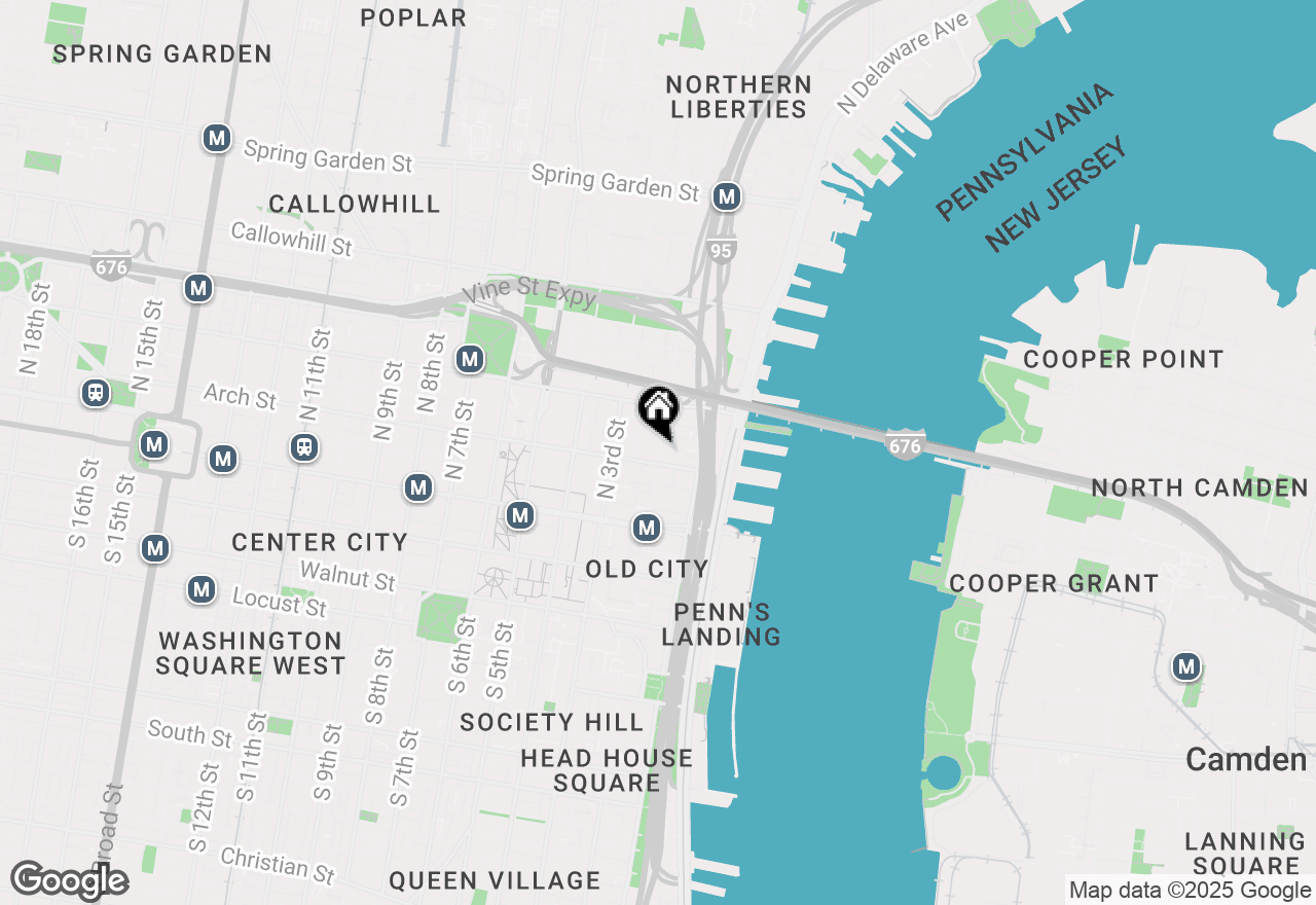 Map of 112 N 2nd Street #5F5, Philadelphia, PA 19106