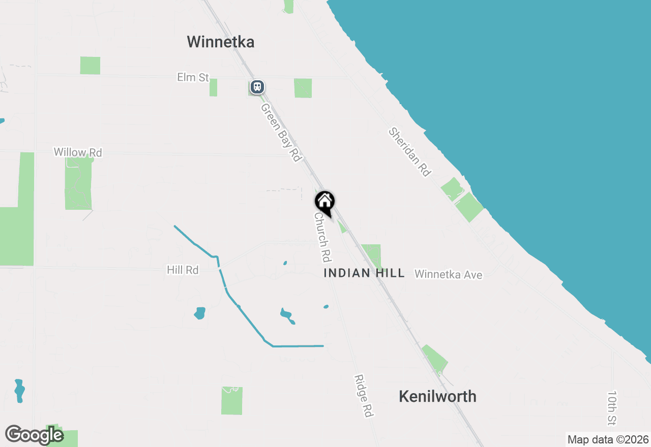 Map of 211 Church Road, Winnetka, IL 60093