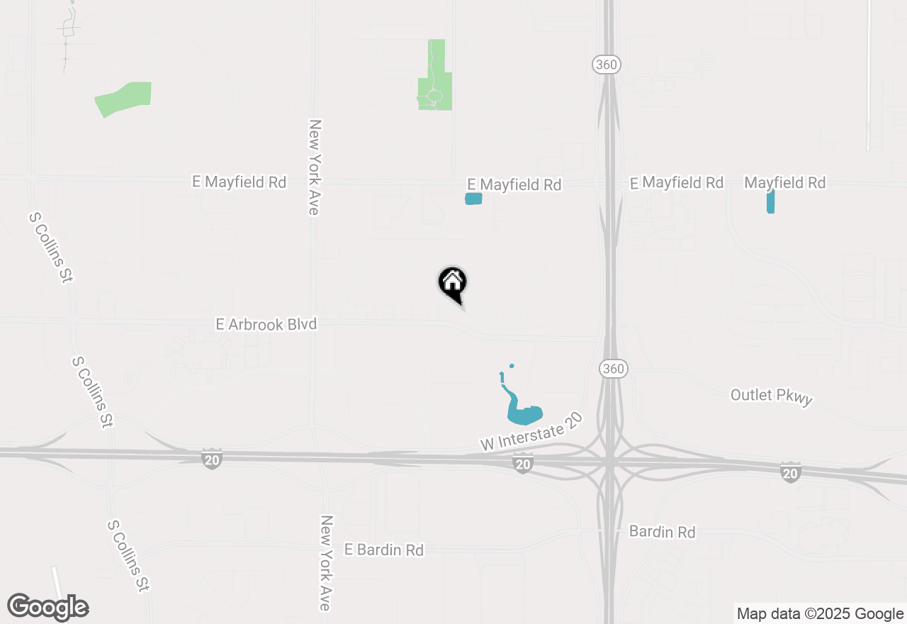 Map of 2201 E Arbrook Street #203, Arlington, TX 76014