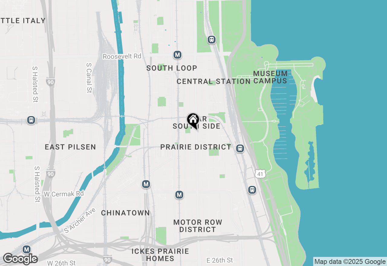 Map of 1620 S Michigan Avenue #412, Chicago, IL 60616
