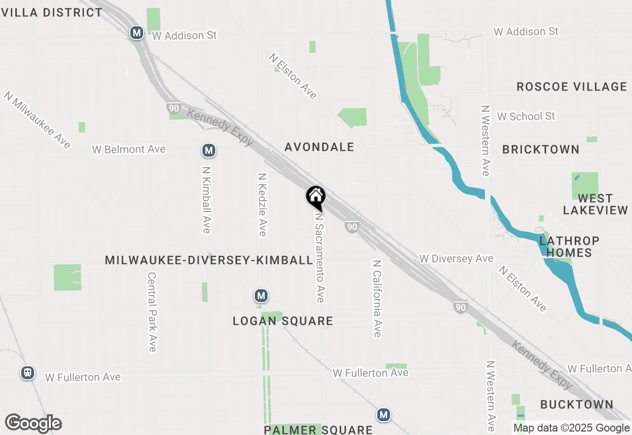 Map of 2928 N Sacramento Avenue, Chicago, IL 60618